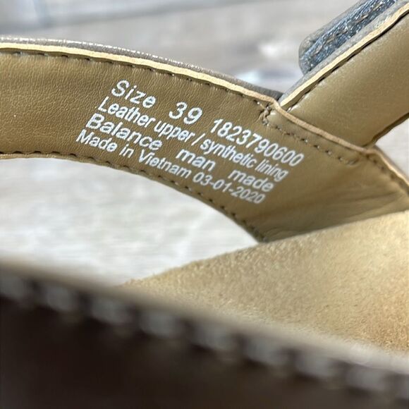 Dansko Laurie Taupe Leather Women's Sz 9/EU 39 Ankle Strap Alt Closure Sandals - Picture 6 of 11